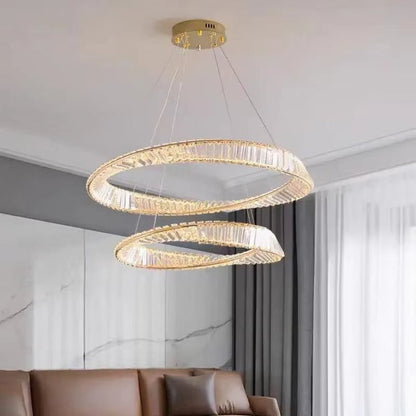 BAMDECOR C3342/2 Modern Crystal Chandeliers Lighting Fixtures Contemporary Wave Chandelier Lighting Fixtures V255-BAM-C3342/2-6080