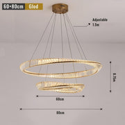 BAMDECOR C3342/2 Modern Crystal Chandeliers Lighting Fixtures Contemporary Wave Chandelier Lighting Fixtures V255-BAM-C3342/2-6080