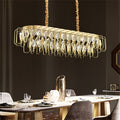 BAMDECOR C3345/OVAL1.2 Modern French Home Decor Luxury Crystal-leaf Chandelier LED Fashion Creativity Pendant V255-BAM-C3345-OVAL