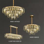 BAMDECOR C3345/OVAL1.2 Modern French Home Decor Luxury Crystal-leaf Chandelier LED Fashion Creativity Pendant V255-BAM-C3345-OVAL