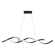 BAMDECOR A24122 Modern Minimalist Black Pendant Light Adjustable LED Chandelier for Dining Room and Bar V255-BAM-L-24122-BLK-150