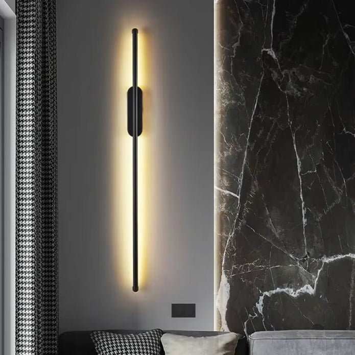 BAMDECOR Modern Minimalist Wall Light Long Tube LED Black Bedside Sconces Wall Lights with with Acrylic V255-BAM-L1.2-LINEAR