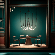 BAMDECOR Minimalistic Retro LED Minimalism Designer Lustre Hanging Lamps Slender-Shape LED Pendant Light V255-BAM-SLENDER-6L