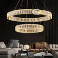 BAMDECOR C3319 Modern Crystal Chandeliers Lighting Fixtures Contemporary Round Chandelier Lighting Fixtures V255-C3319-2-0806