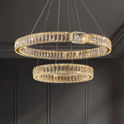 BAMDECOR C3319 Modern Crystal Chandeliers Lighting Fixtures Contemporary Round Chandelier Lighting Fixtures V255-C3319-2-0806