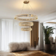 BAMDECOR C3319 Modern Crystal Chandeliers Lighting Fixtures Contemporary Round Chandelier Lighting Fixtures V255-C3319-2-080604