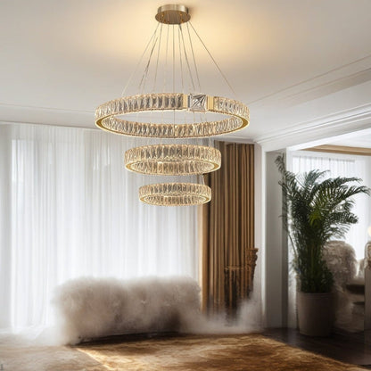 BAMDECOR C3319 Modern Crystal Chandeliers Lighting Fixtures Contemporary Round Chandelier Lighting Fixtures V255-C3319-2-080604
