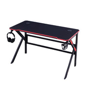 Gaming Desk Desktop PC Computer Desks Desktop Racing Table Office Laptop Home K-Shaped Legs Black 120cm V255-D2105-120CM