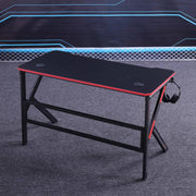 Gaming Desk Desktop PC Computer Desks Desktop Racing Table Office Laptop Home K-Shaped Legs Black 120cm V255-D2105-120CM