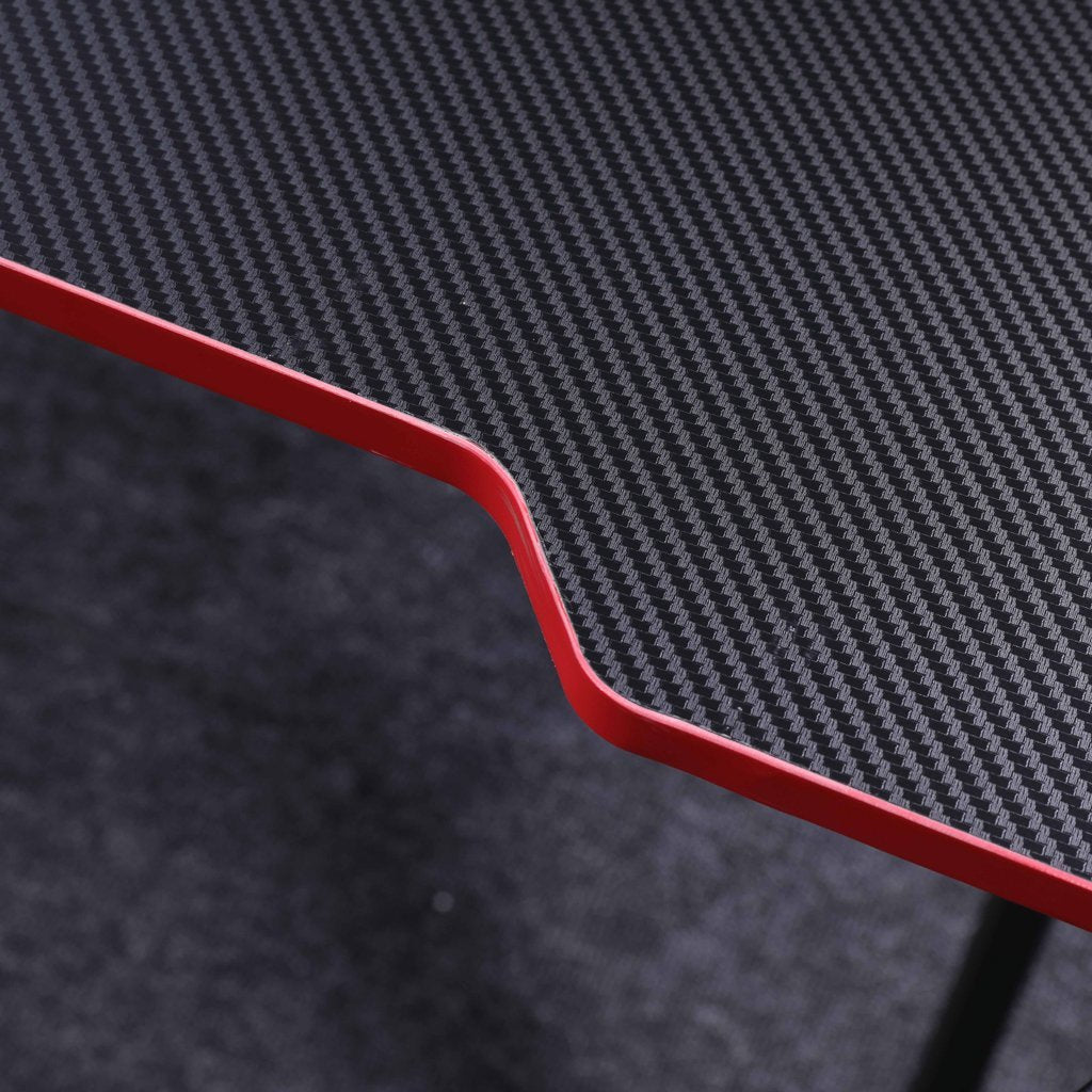 Gaming Desk Desktop PC Computer Desks Desktop Racing Table Office Laptop Home K-Shaped Legs Black 120cm V255-D2105-120CM