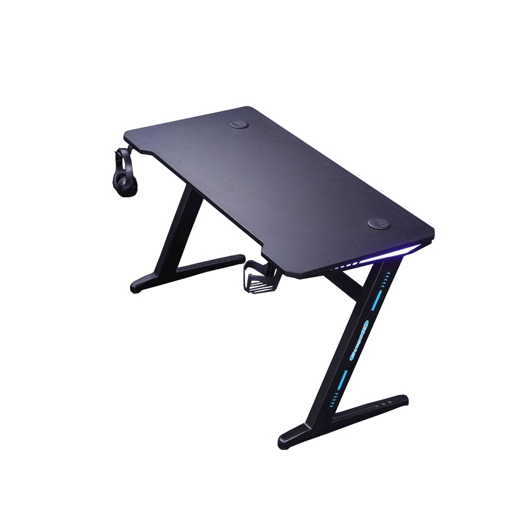 140cm RGB Gaming Desk Desktop PC Computer Desks Desktop Racing Table Office Laptop Home AU V255-D2105-140-RGB