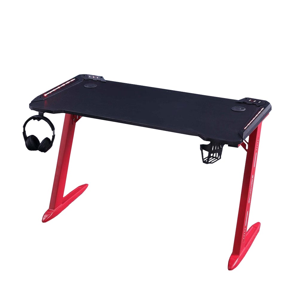 140cm RGB Gaming Desk Desktop PC Computer Desks Desktop Racing Table Office Laptop Home AU V255-D2105-140-RGB