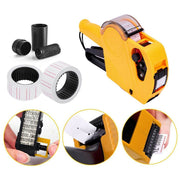 Price Tag Gun Labeller Pricing with 2 Rolls Labels and Inks Roller Machine Kit Red V255-DATEGUN-RED