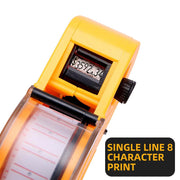 Price Tag Gun Labeller Pricing with 2 Rolls Labels and Inks Roller Machine Kit Red V255-DATEGUN-RED