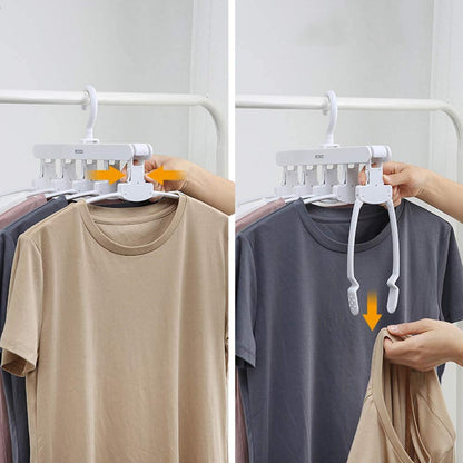 Magic Hanger Space Saving Multifunctional Clothes Coat Hanger Dryer Laundry Drying Rack Airer Clothes Horse V255-E1904-G