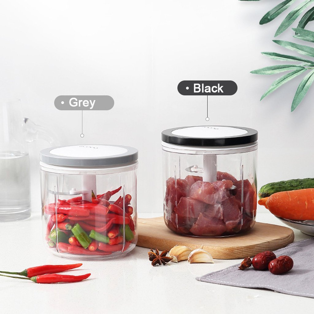 Ecoco Easy Chopper Mincer Mixer Slicer Dicer Blender Cutter Shredder For Onion Garlic Grey 1000 Grey V255-E1920-1000G