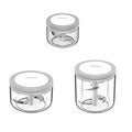Ecoco 3 Sizes Cutter Set Easy Chopper Mincer Mixer Slicer Dicer Blender Shredder For Onion Garlic Grey V255-E1920-3SIZESG
