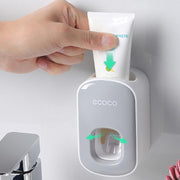 Ecoco Wall mount auto ands Free Toothpaste Dispenser Automatic Toothpaste Squeezer Bathroom Toothpaste Holder V255-E1922-BL