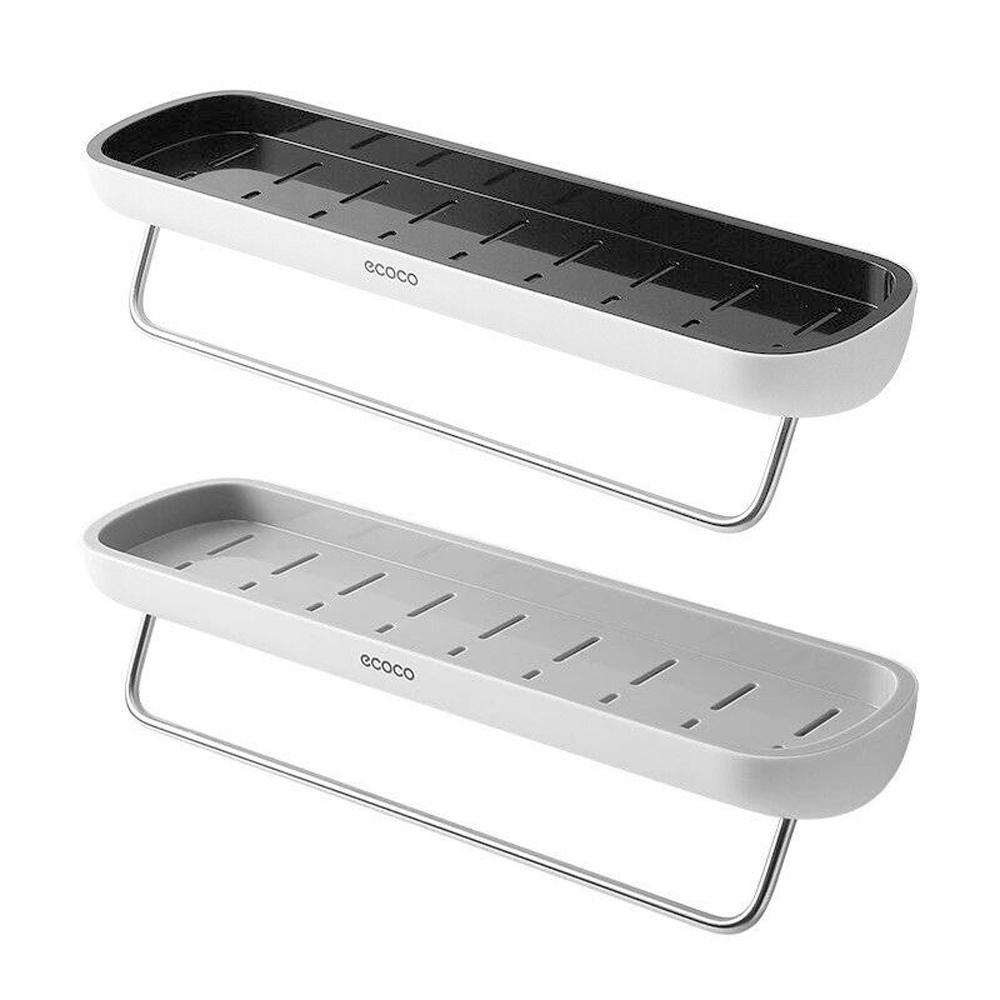 Bathroom Shelves Organizer Wall Mount Home Towel shelf Shampoo Rack With Towel Bar Storage Rack Bathroom V255-E1923-B