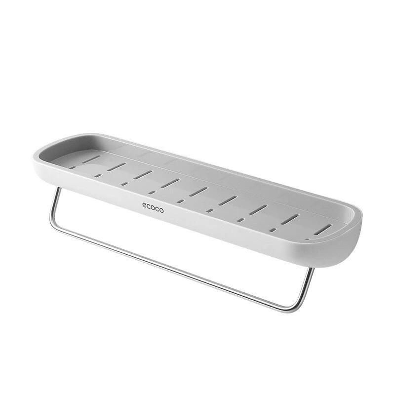 Bathroom Shelves Organizer Wall Mount Home Towel shelf Shampoo Rack With Towel Bar Storage Rack Bathroom V255-E1923-G