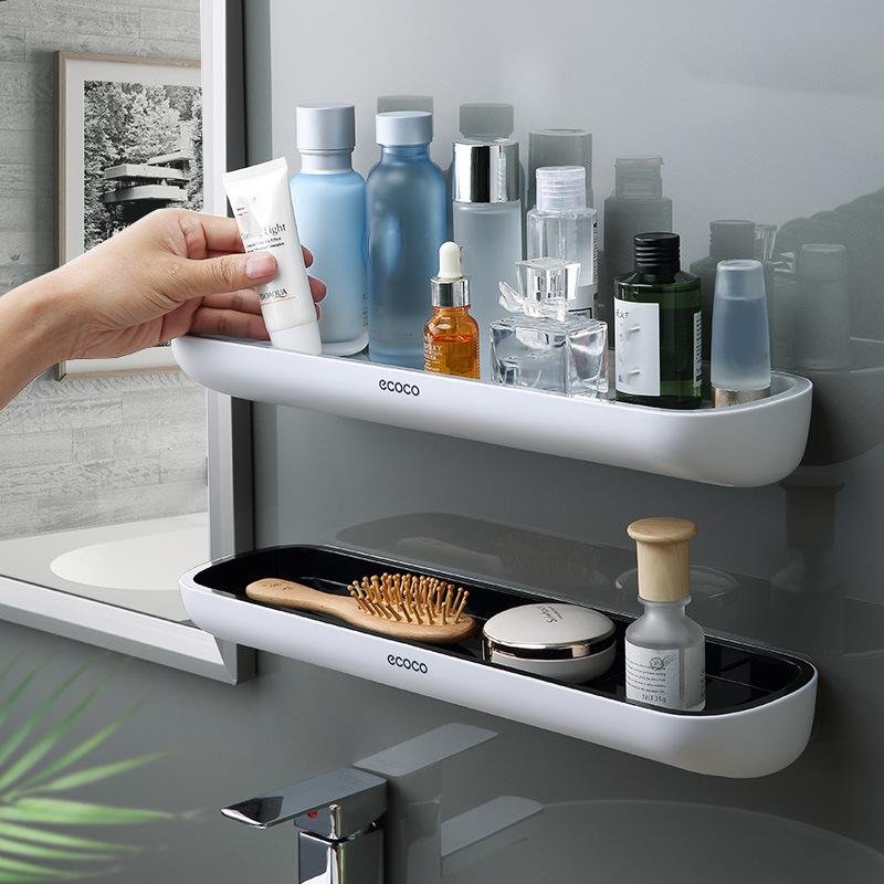 Bathroom Shelves Organizer Wall Mount Home Towel shelf Shampoo Rack With Towel Bar Storage Rack Bathroom V255-E1923-G