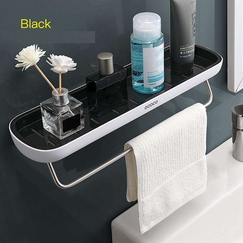 Bathroom Shelves Organizer Wall Mount Home Towel shelf Shampoo Rack With Towel Bar Storage Rack Bathroom V255-E1923-G