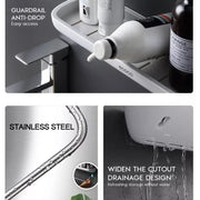 Bathroom Shelves Organizer Wall Mount Home Towel shelf Shampoo Rack With Towel Bar Storage Rack Bathroom V255-E1923-G