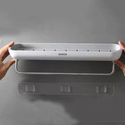 Bathroom Shelves Organizer Wall Mount Home Towel shelf Shampoo Rack With Towel Bar Storage Rack Bathroom V255-E1923-G
