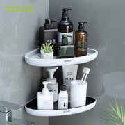 Ecoco Bathroom Corner Shower Shelf Corner Shower Caddy Shower Storage Organizer Wall Mounted for Bathroom, V255-E2030-B