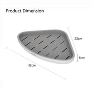 Ecoco Bathroom Corner Shower Shelf Corner Shower Caddy Shower Storage Organizer Wall Mounted for Bathroom, V255-E2030-B