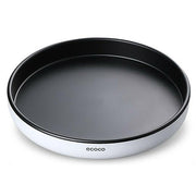 Ecoco Kitchen Rotating Spice Condiment Storage Rack Bathroom Swivel Tray Organizer Black V255-E2202-B
