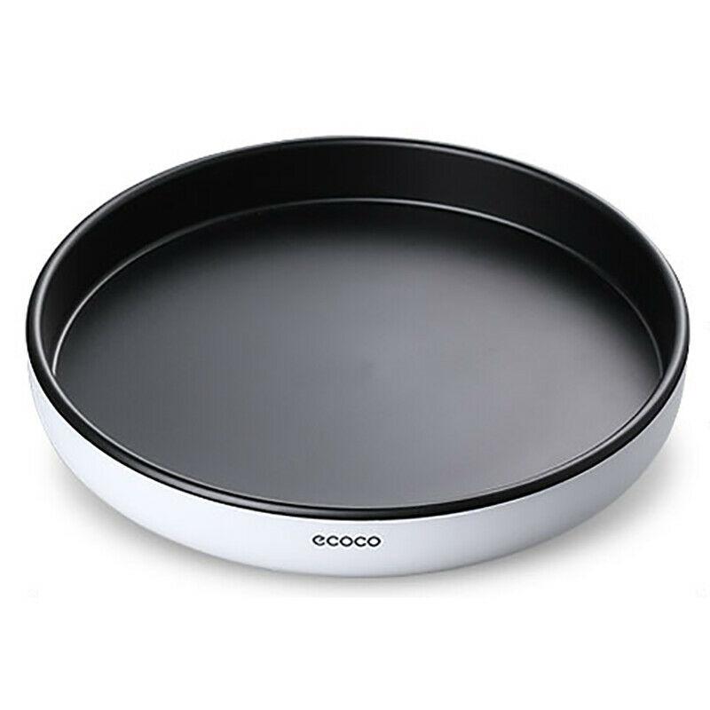 Ecoco Kitchen Rotating Spice Condiment Storage Rack Bathroom Swivel Tray Organizer Black V255-E2202-B