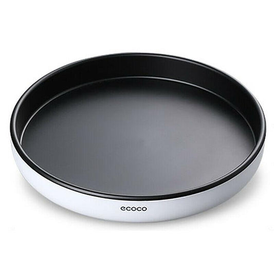 Ecoco Kitchen Rotating Spice Condiment Storage Rack Bathroom Swivel Tray Organizer Black V255-E2202-B