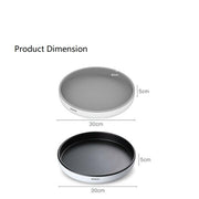 Ecoco Kitchen Rotating Spice Condiment Storage Rack Bathroom Swivel Tray Organizer Black V255-E2202-B