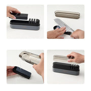 Multipurpose Ceramic Carbide Knife Shapener For Knives Scissors Cleaver Keychain Grey V255-ECOCO-SHARPEN-GREY