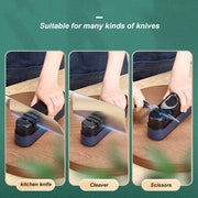 Multipurpose Ceramic Carbide Knife Shapener For Knives Scissors Cleaver Keychain Grey V255-ECOCO-SHARPEN-GREY