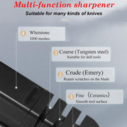 Multipurpose Ceramic Carbide Knife Shapener For Knives Scissors Cleaver Keychain Grey V255-ECOCO-SHARPEN-GREY