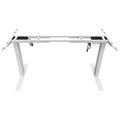 Standing Desk Height Adjustable Sit Stand Motorised Dual Motors Frame White Only V255-FRAME-DMW