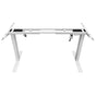 Standing Desk Height Adjustable Sit Stand Motorised Dual Motors Frame White Only V255-FRAME-DMW