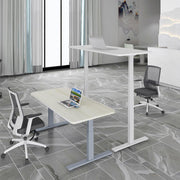 Standing Desk Height Adjustable Sit Stand Motorised Dual Motors Frame White Only V255-FRAME-DMW