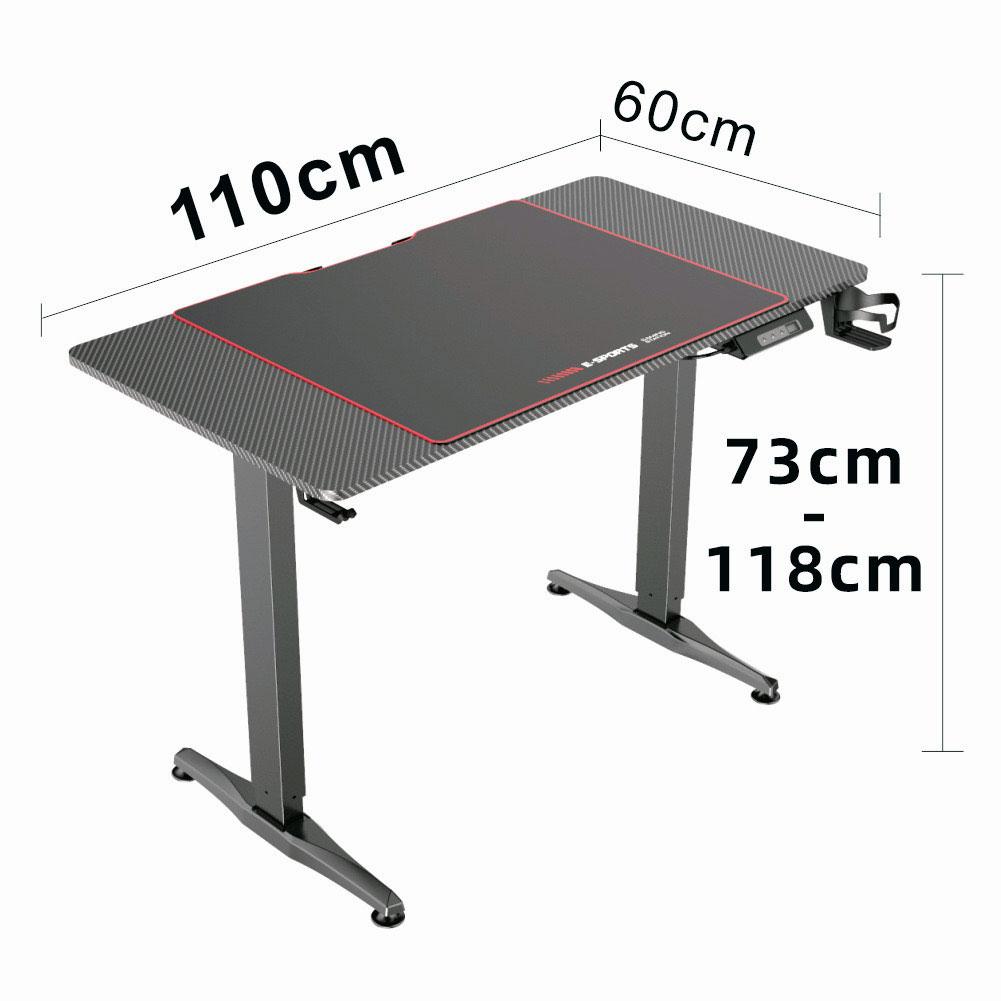 Gaming Standing Desk Home Office Lift Electric Height Adjustable Sit To Stand Motorized Standing Desk 1160 V255-GAMINGSD-1160