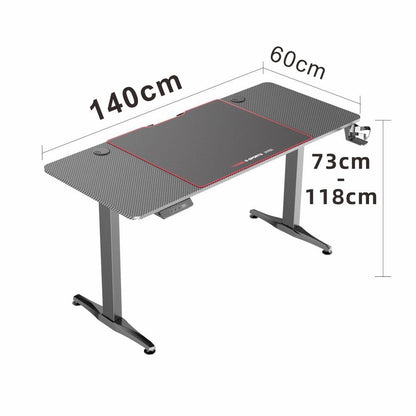 Gaming Standing Desk Home Office Lift Electric Height Adjustable Sit To Stand Motorized Standing Desk 1460 V255-GAMINGSD-1460