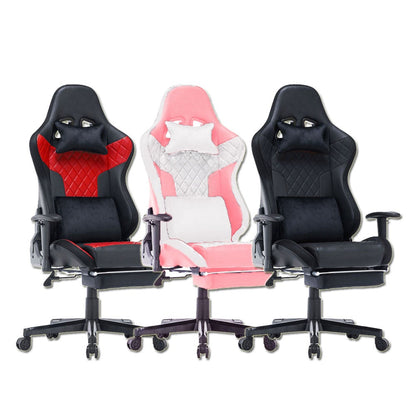 7 RGB Lights Bluetooth Speaker Gaming Chair Ergonomic Racing chair 165 degrees Reclining Gaming Seat 4D V255-GCHAIR-34-BBLACK