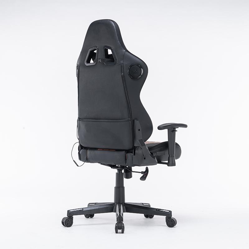 7 RGB Lights Bluetooth Speaker Gaming Chair Ergonomic Racing chair 165 degrees Reclining Gaming Seat 4D V255-GCHAIR-34-BBLACK