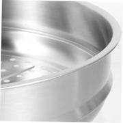 Housoutile 32cm Wok Steamer Dumpling Steamer Steaming Basket for Pot Dedicated Silver Accessories Stainless V255-HOU-STEAM-32CM