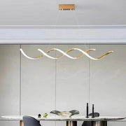 150cm Modern Minimalist Titanium Gold Pendant Light Adjustable LED Chandelier V255-L-24122-G-150