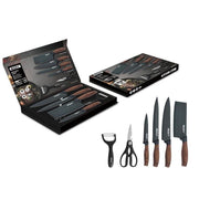 6 pieces Kitchen Knife Set Everich Chef Knives Stainless Steel Nonstick Scissor V255-LK-012