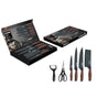 6 pieces Kitchen Knife Set Everich Chef Knives Stainless Steel Nonstick Scissor V255-LK-012
