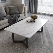 120x60cm Matte Grey Minimalist Slate Coffee Table Marble Tea Table Living Room Rectangle Cocktail Side Table V255-MATTEGTABLE-COFFEE
