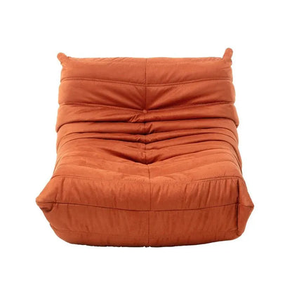 High Back Single Fireside Togo Sofa Chair Cozy Lounge Chair with Ottoman High Density Sponge Multiple Colors V255-MMC-YELLOW